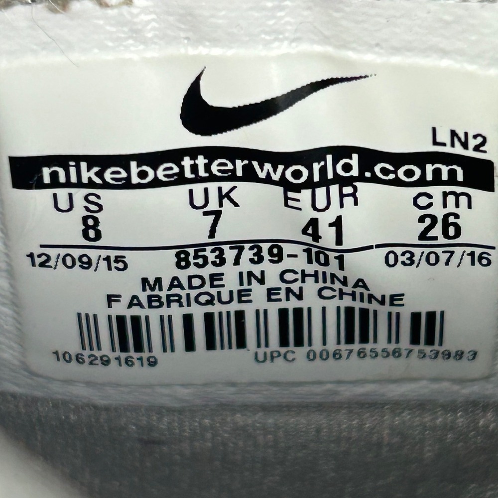 Nike Zoom Attack Women Golf Cleats Shoes White Black 853739-101 Size 8 US 41 EUR - Picture 5 of 9